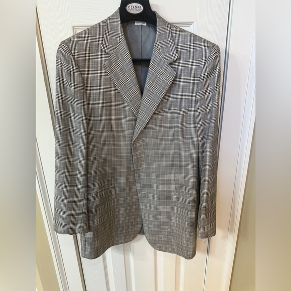 Brioni Suit Jacket Sport Coat Neiman Marcus 44L Made in Italy High End Classy
